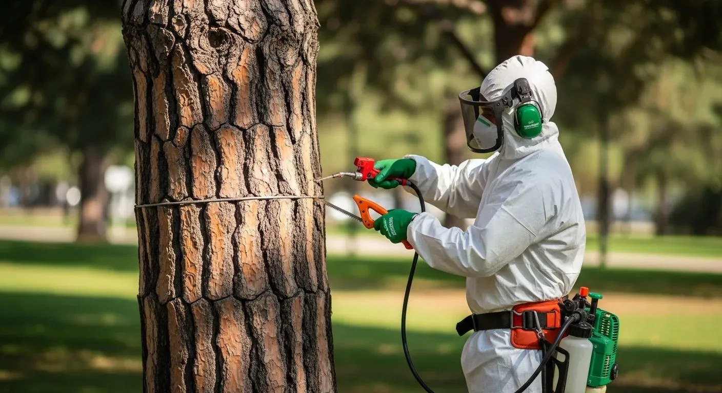 Tecnico Ecology Service al lavoro